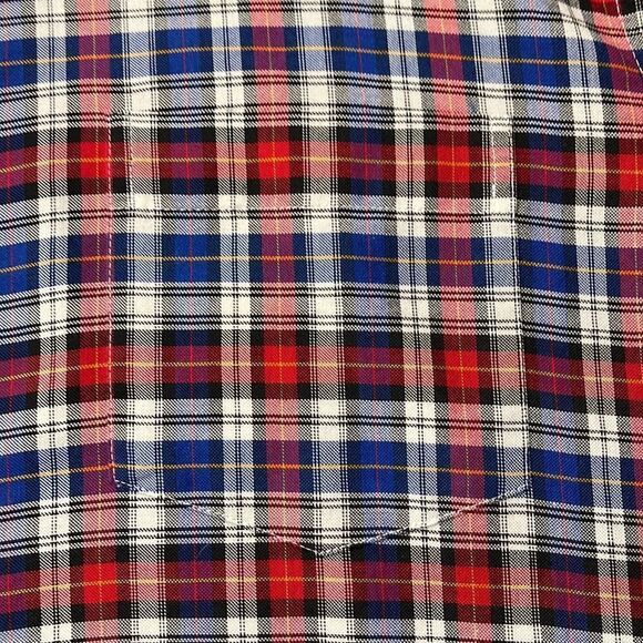 G.H. Bass Shirt Mens Large L Plaid Long Sleeve Button Down Collar Shirt - Picture 8 of 12